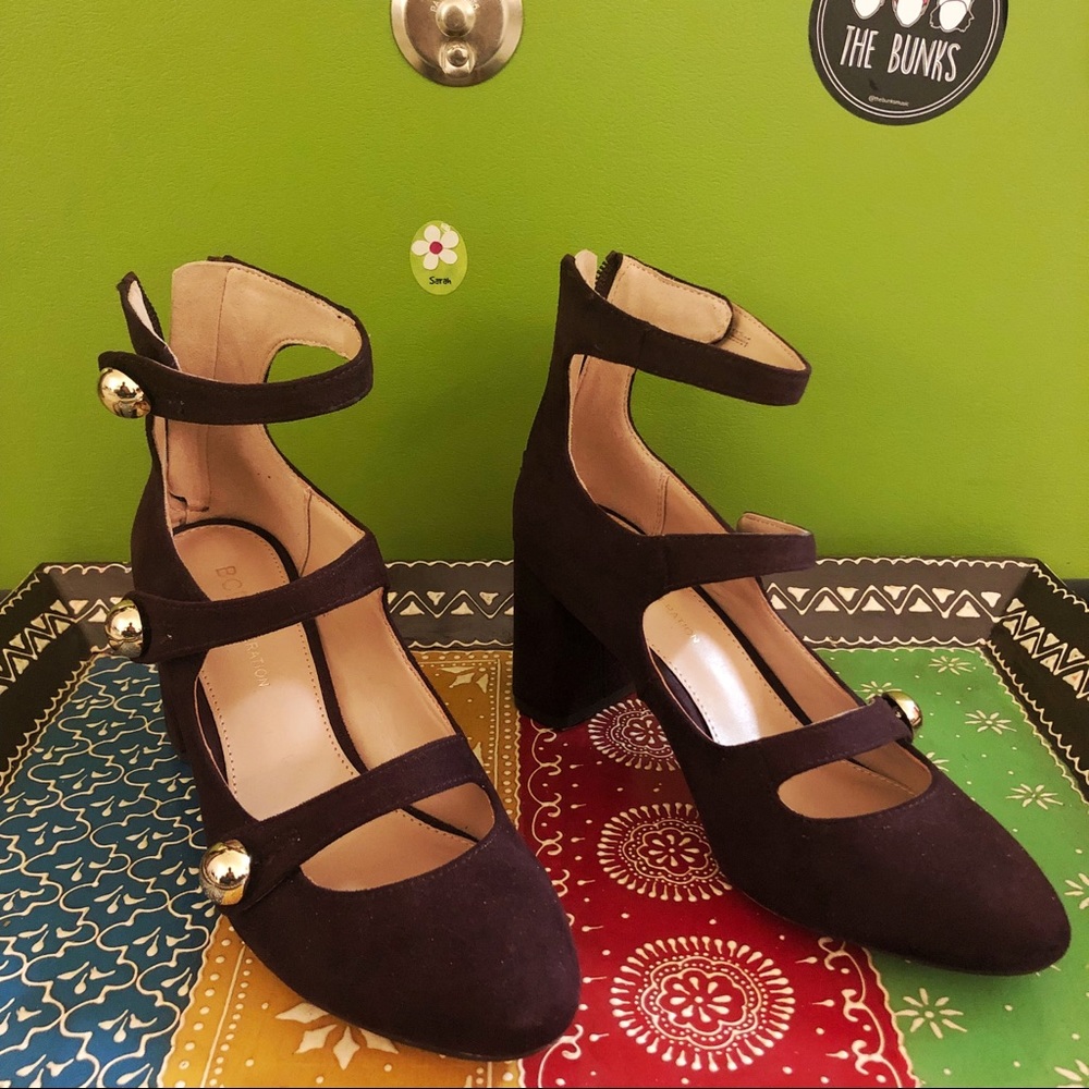 BCBGeneration plum block heels